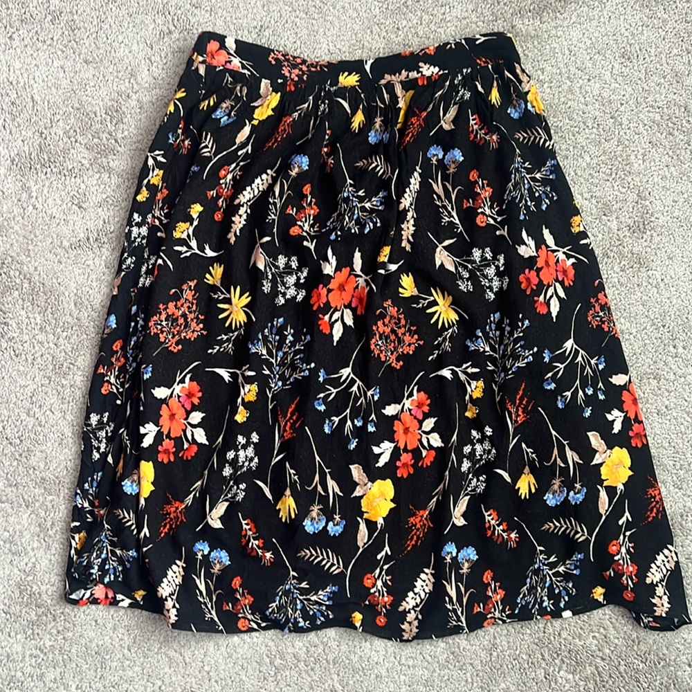 Floral Print Skirt